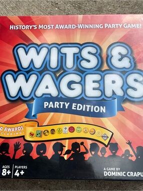 Wits & Wagers Party Edition Board Game - Blue & Orange